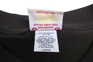 新品同様 KANYE WEST カニエウェスト 半袖Tシャツ サイズL カニエベア モノグラム ブラウン オフィシャル 2005年 中古 4c071093