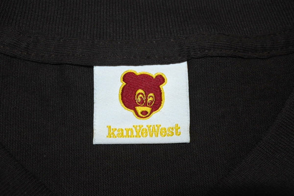 Like new KANYE WEST Kanye West Short Sleeve T-shirt Size L Kanye Bear Monogram Brown Official 2005 Used 4c071093