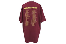 Load image into Gallery viewer, 極美品 KANYE WEST カニエウェスト School Spirit Tour 2004 半袖Tシャツ ヴィンテージ コットン ボルドー サイズL 中古 4c071094