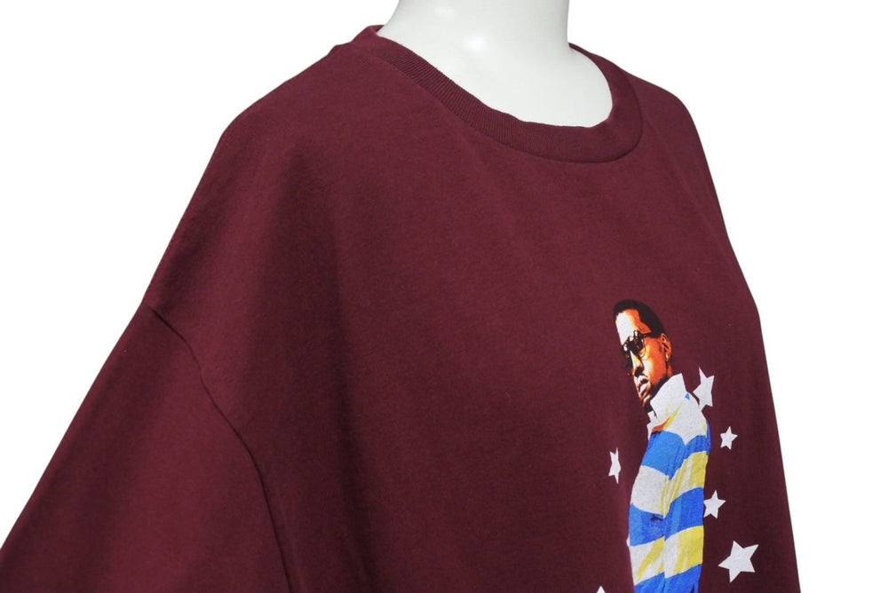 極美品 KANYE WEST カニエウェスト School Spirit Tour 2004 半袖Tシャツ ヴィンテージ コットン ボルドー サイズL 中古 4c071095