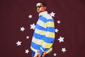 Very Good Condition KANYE WEST Kanye West School Spirit Tour 2004 Short Sleeve T-shirt Vintage Cotton Bordeaux Size L Used 4c071095