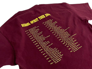 Very good condition KANYE WEST Kanye West School Spirit Tour 2004 Short sleeve T-shirt Vintage Cotton Bordeaux Size L Used 4c071096