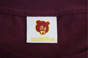 Very Good Condition KANYE WEST Kanye West School Spirit Tour 2004 Short Sleeve T-shirt Vintage Cotton Bordeaux Size XXL Used 4c071098