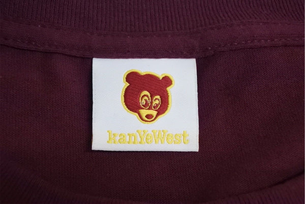 Very Good Condition KANYE WEST Kanye West School Spirit Tour 2004 Short Sleeve T-shirt Vintage Cotton Bordeaux Size XXL Used 4c071098