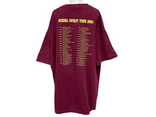 Load image into Gallery viewer, 極美品 KANYE WEST カニエウェスト School Spirit Tour 2004 半袖Tシャツ ヴィンテージ コットン ボルドー サイズXXL 中古 4c071099