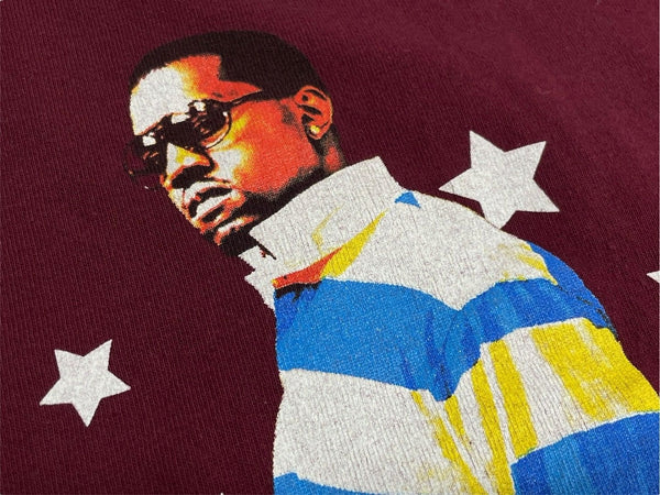 Very Good Condition KANYE WEST Kanye West School Spirit Tour 2004 Short Sleeve T-shirt Vintage Cotton Bordeaux Size XXL Used 4c071099
