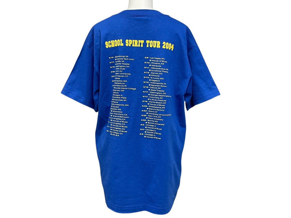 Very Good Condition KANYE WEST Kanye West School Spirit Tour 2004 Short Sleeve T-shirt Vintage Cotton Blue Size M Used 4c071102