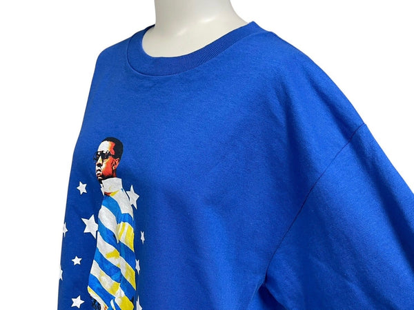 Very Good Condition KANYE WEST Kanye West School Spirit Tour 2004 Short Sleeve T-shirt Vintage Cotton Blue Size M Used 4c071102