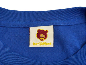 Very Good Condition KANYE WEST Kanye West School Spirit Tour 2004 Short Sleeve T-shirt Vintage Cotton Blue Size M Used 4c071102