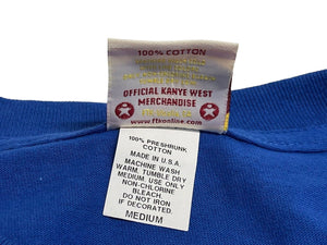 Very Good Condition KANYE WEST Kanye West School Spirit Tour 2004 Short Sleeve T-shirt Vintage Cotton Blue Size M Used 4c071102