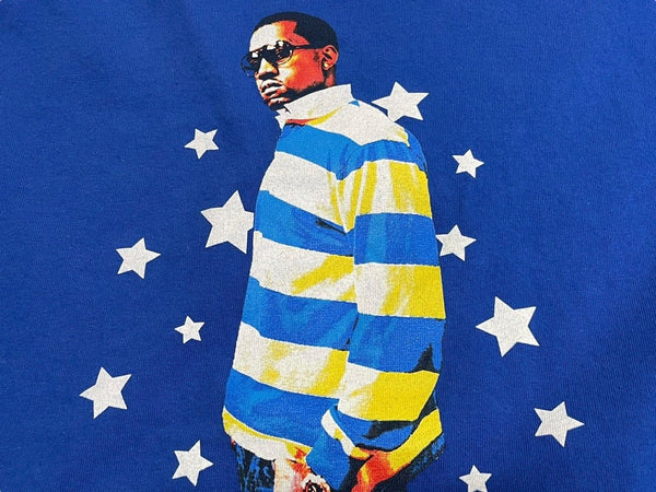Very Good Condition KANYE WEST Kanye West School Spirit Tour 2004 Short Sleeve T-shirt Vintage Cotton Blue Size XL Used 4c071104