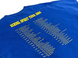 Very Good Condition KANYE WEST Kanye West School Spirit Tour 2004 Short Sleeve T-shirt Vintage Cotton Blue Size XL Used 4c071104