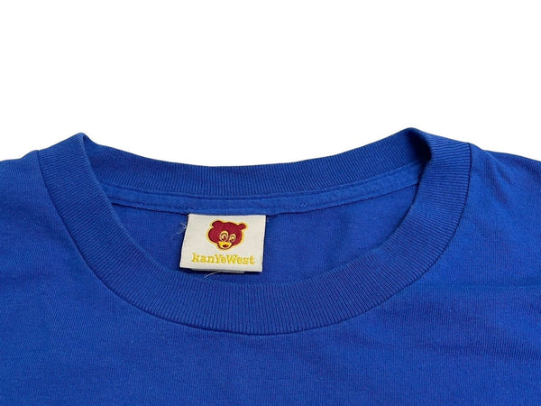 Very Good Condition KANYE WEST Kanye West School Spirit Tour 2004 Short Sleeve T-shirt Vintage Cotton Blue Size XL Used 4c071104