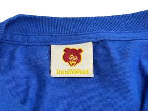 Very Good Condition KANYE WEST Kanye West School Spirit Tour 2004 Short Sleeve T-shirt Vintage Cotton Blue Size XL Used 4c071104