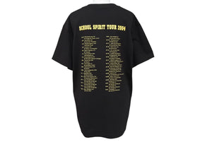 極美品 KANYE WEST カニエウェスト School Spirit Tour 2004 半袖Tシャツ ヴィンテージ コットン ブラック サイズM 中古 4c071107