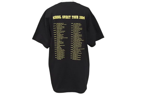 Very Good Condition KANYE WEST Kanye West School Spirit Tour 2004 Short Sleeve T-shirt Vintage Cotton Black Size M Used 4c071109