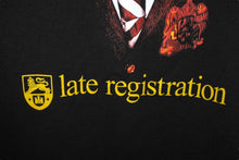 Load image into Gallery viewer, 極美品 KANYE WEST カニエウェスト late registration2005 半袖Tシャツ ヴィンテージ コットン ブラック サイズXL 中古 4c071118