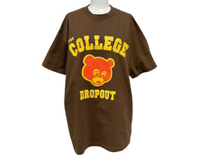 KANYE WEST THE COLLEGE DROP OUT Kanye West The College Dropout Short Sleeve T-shirt Size L Brown Good Condition Used 4c071125