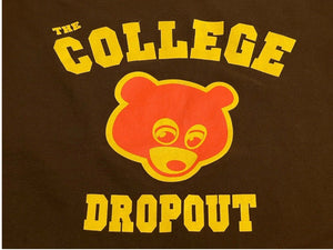 KANYE WEST THE COLLEGE DROP OUT Kanye West The College Dropout Short Sleeve T-shirt Size L Brown Good Condition Used 4c071125