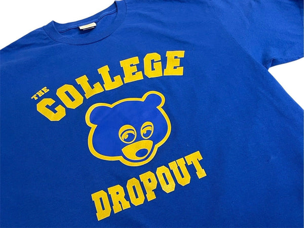 Very Good Condition KANYE WEST THE COLLEGE DROP OUT Kanye West The College Dropout Short Sleeve T-shirt Size XL Blue Used 4c071131
