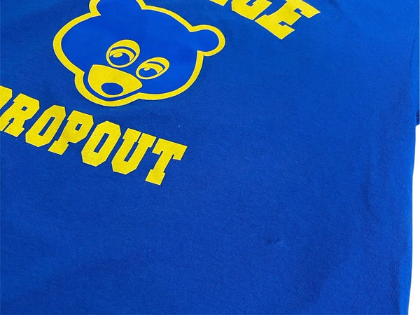 Very Good Condition KANYE WEST THE COLLEGE DROP OUT Kanye West The College Dropout Short Sleeve T-shirt Size XL Blue Used 4c071131