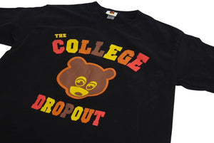 KANYE WEST THE COLLEGE DROP OUT カニエ ウェスト ザ コレッジ ドロップアウト 半袖Tシャツ ブラック 美品 中古 4c071135