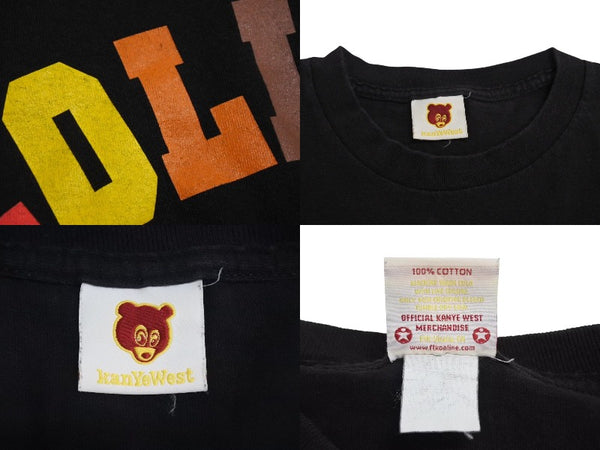KANYE WEST THE COLLEGE DROP OUT Kanye West The College Dropout Short Sleeve T-shirt Black Good Condition Used 4c071135