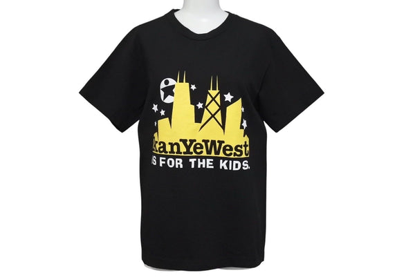 KANYE WEST IS FOR THE KIDS Short Sleeve T-shirt Cotton Black Size S Good Condition Used 4c071140
