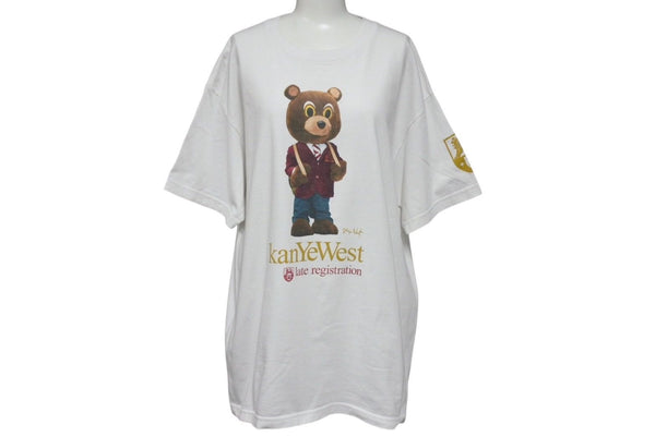 Very Good Condition KANYE WEST Kanye West late registration 2005 Promotional T-shirt Size L Not for Sale Kanye Bear Official Used 4c071141