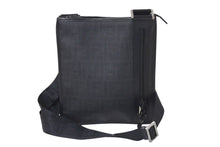 画像をギャラリービューアに読み込む, FENDI フェンディ ショルダーバッグ 斜め掛けバッグ ズッカ サコッシュ 7VA204 PVC レザー ブラック シルバー金具 美品 中古 4c071146