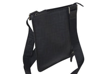 画像をギャラリービューアに読み込む, FENDI フェンディ ショルダーバッグ 斜め掛けバッグ ズッカ サコッシュ 7VA204 PVC レザー ブラック シルバー金具 美品 中古 4c071146