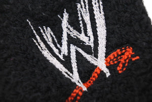 WWE World Wrestling Entertainment Wristband Set of 2 Cotton Black White Red Gray Good Condition Used 4c071165