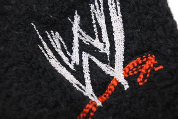 WWE World Wrestling Entertainment Wristband Set of 2 Cotton Black White Red Gray Good Condition Used 4c071165