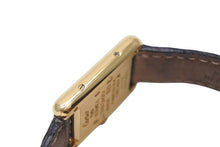 画像をギャラリービューアに読み込む, Cartier カルティエ Must Tank SM Black 4Points Roman マストタンクSM 腕時計 5057001 スイス ブラック ゴールド 美品 中古 4c071170