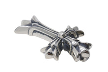 画像をギャラリービューアに読み込む, 極美品 CHROME HEARTS クロムハーツ ダブルCHクロスペンダント ラージ ペンダントトップ 重量約103.3g シルバー925 中古 4c071172