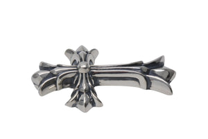 極美品 CHROME HEARTS クロムハーツ ダブルCHクロスペンダント ラージ ペンダントトップ 重量約103.3g シルバー925 中古 4c071172