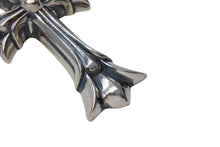 画像をギャラリービューアに読み込む, 極美品 CHROME HEARTS クロムハーツ ダブルCHクロスペンダント ラージ ペンダントトップ 重量約103.3g シルバー925 中古 4c071172
