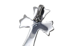 画像をギャラリービューアに読み込む, 極美品 CHROME HEARTS クロムハーツ ダブルCHクロスペンダント ラージ ペンダントトップ 重量約103.3g シルバー925 中古 4c071172