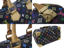 Load image into Gallery viewer, LOUIS VUITTON ルイヴィトン スピーディ30 ハンドバッグ M92642 モノグラム マルチカラー ブラック 美品 中古 4c071174