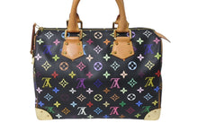 Load image into Gallery viewer, LOUIS VUITTON ルイヴィトン スピーディ30 ハンドバッグ M92642 モノグラム マルチカラー ブラック 美品 中古 4c071175