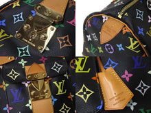 画像をギャラリービューアに読み込む, LOUIS VUITTON ルイヴィトン スピーディ30 ハンドバッグ M92642 モノグラム マルチカラー ブラック 美品 中古 4c071175
