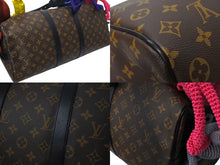 Load image into Gallery viewer, 極美品 LOUIS VUITTON ルイヴィトン キーポル バンドリエール50 2021春夏ショーコレクション M45631 ブラウン マルチカラー 中古 4c071181