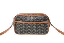 Load image into Gallery viewer, GOYARD ゴヤール カップヴェールPM ショルダーバッグ ブラウン PVC レザー シルバー金具 美品 中古 4c071186