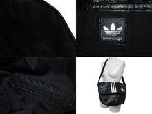 Load image into Gallery viewer, BALENCIAGA バレンシアガ Adidas アディダス ショルダーバッグ 729153 1091P 535269 レザー ブラック ホワイト 美品 中古 4c071187