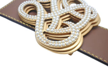 画像をギャラリービューアに読み込む, 新品同様 LOUIS VUITTON ルイヴィトン ベルト バックル M8469 ダイナスティ 2024SS 100/40 パール ゴールド金具 中古 4c071196