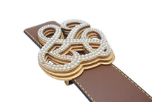 画像をギャラリービューアに読み込む, 新品同様 LOUIS VUITTON ルイヴィトン ベルト バックル M8469 ダイナスティ 2024SS 100/40 パール ゴールド金具 中古 4c071196