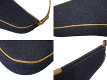 画像をギャラリービューアに読み込む, Christian Dior クリスチャンディオール サドルポーチ アクセサリーポーチ ブルー デニム SLO44012 ゴールド金具 美品 中古 4c071197