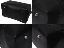 画像をギャラリービューアに読み込む, GIVENCHY ジバンシー ルクレツィア レザーボウリングバッグ ハンドバッグ スターモチーフ ブラック レザー 美品 中古 4c071206