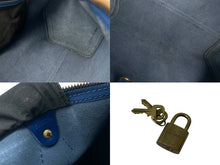 画像をギャラリービューアに読み込む, LOUIS VUITTON ルイヴィトン スピーディ30 ハンドバッグ M43005 エピ PVC レザー ブルー ゴールド金具 美品 中古 4c071207
