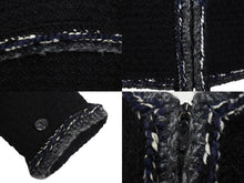 画像をギャラリービューアに読み込む, 極美品 CHANEL シャネル メンズ 17SS ツイード ウール ジャケット ブラック ノーカラージャケット P56910V37165 サイズ50 中古 4c071210